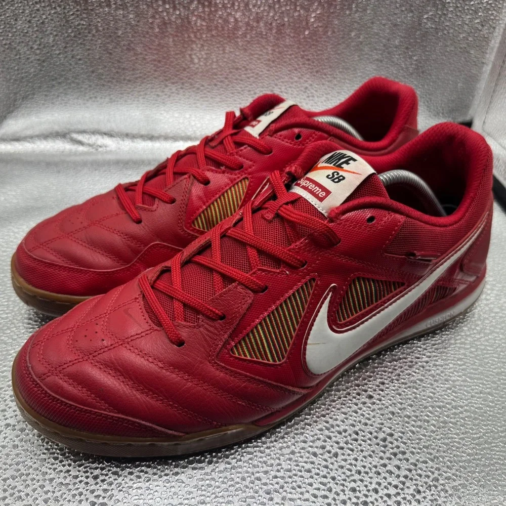 Size 12 Nike SB Gato Supreme Sneakers Mens Red Good AR0821-600 World Famous